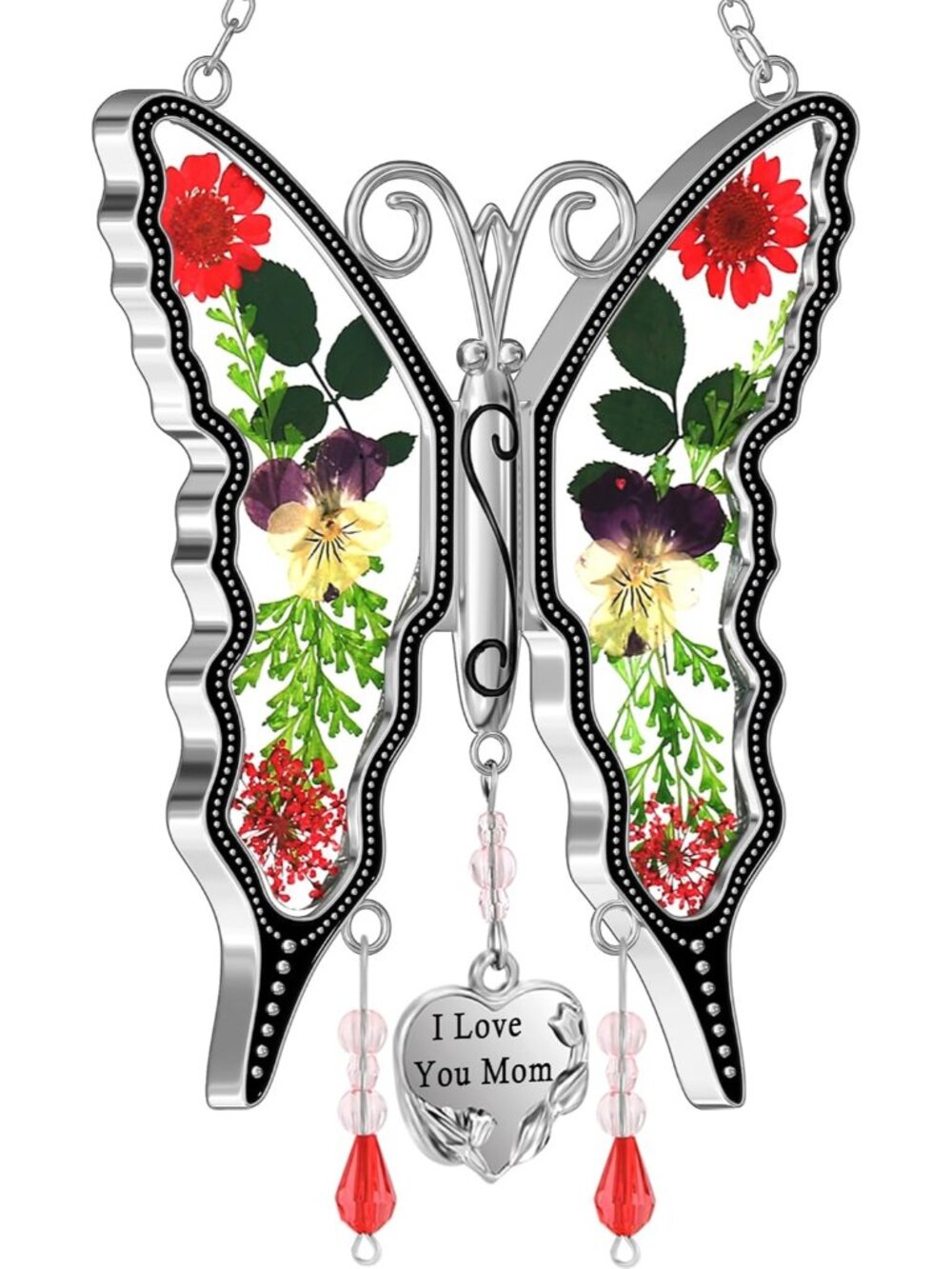 New Gifts for Mom Butterfly Suncatchers Stained Glass Sun Catcher